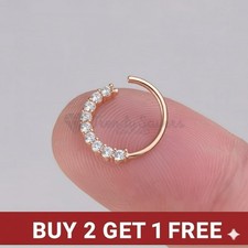 Nose ring helix hoop stud - ring,