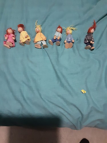 Posable wooden dolls - , similar