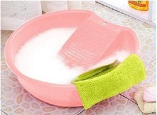 Pink Washboard Basin for Hand