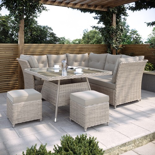 Seater light rattan garden - 7,