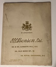 The Catalogue For J W Benson