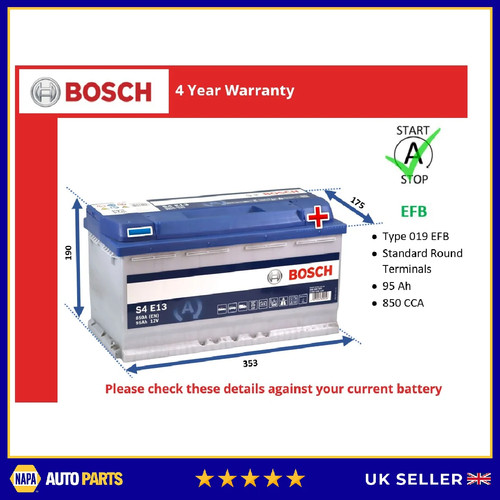 Efb battery fits - battery, middlebridge