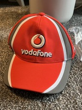 Vodafone McLaren Mercedes Jensen F1 Racing Baseball Cap Red Adjustable