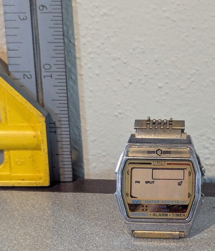 Vtg timex digital watch men - watch,