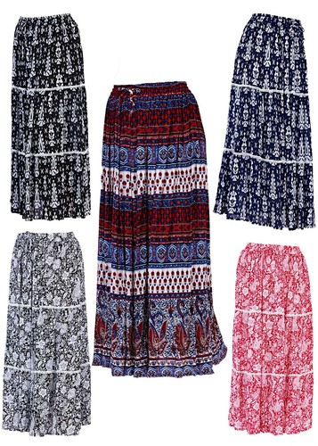 Tribal paisley maxi skirts - maxi,
