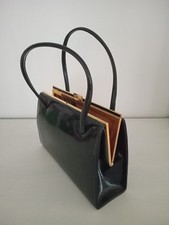 Vintage black patent top