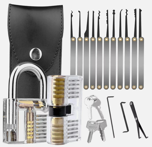15pcs locksmith set - 15pcs, clear
