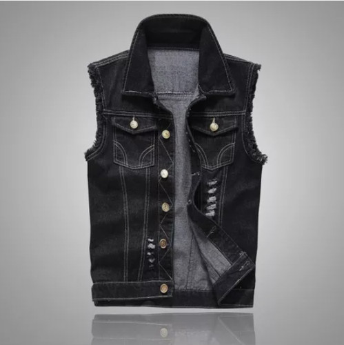 Men jean vest jacket - vest,