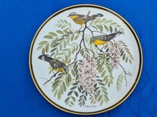 Franklin Porcelain Songbirds World LARGE plate MAGNOLIA WARBLER Audobon 27 cm