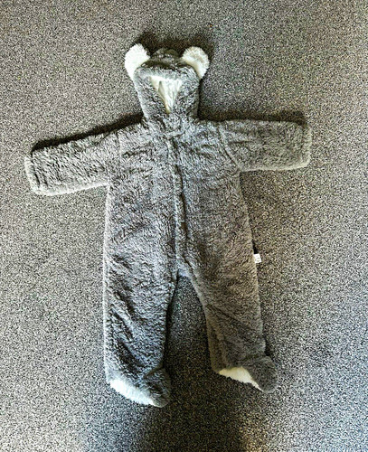 George grey bear hooded - george,