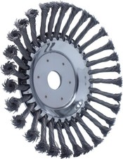 1PC 8" Grass Strimmer Head Trimmer Brush STEEL Wire Wheel Garden Weed trimmer UK