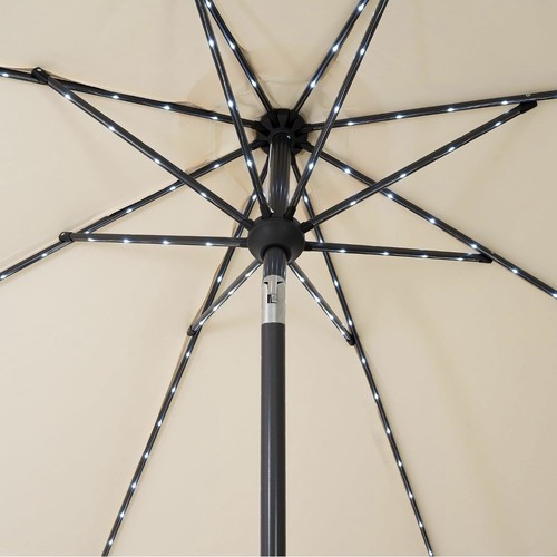 Led tilt parasol umbrella - 2.7m,