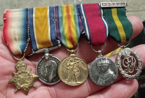 Period ww1 1914 star trio - ww1, 1914/15