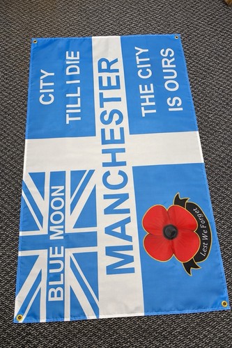 Manchester city flag - flag, (3x5ft)