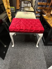 dressing table stool red