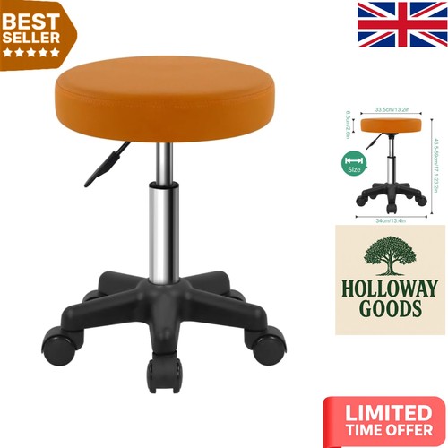 Petite rolling salon stool - petite,