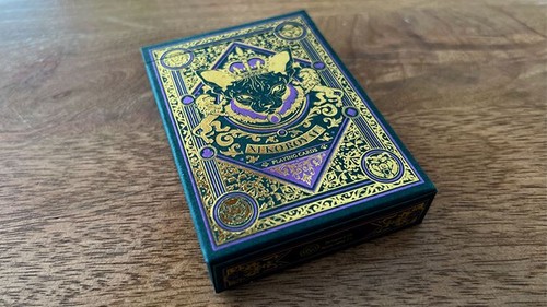 Neko royal green playing cards - neko,