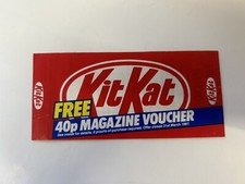 Vintage ROWNTREE KIT KAT chocolate bar wrapper 1980s
