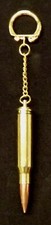 Inert bullet keyrings with FMJ heads