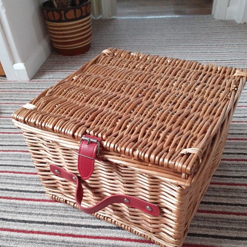 Wicker storage hamper - wicker, basket