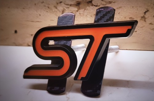Black gloss orange - black, &