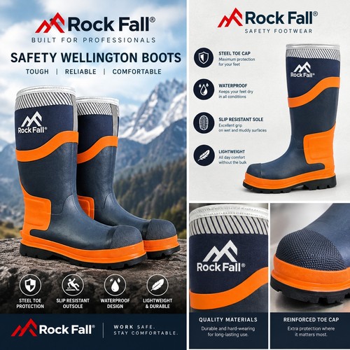 Rock fall safety work - fall,