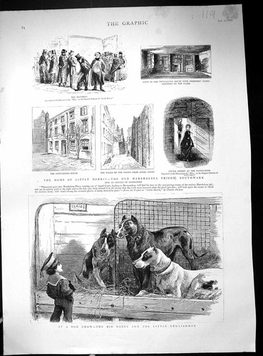 Old 1887 dog show - danes, home