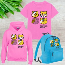 Spotty Day 2025 Pudsey Bear Kids T Shirt Boys Hoody Children In Need Backpack