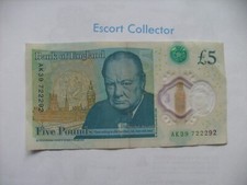 2015 - £5 - AK39 722292 - Five Pound Polymer Banknote - AK39 722292 - 2015