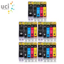 25 UCI ink For Canon Pixma iP4200 iP5100 iX5000 MP610 MP800 MP830 MP950