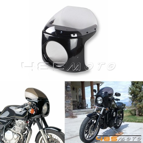 Front round retro headlight - front,