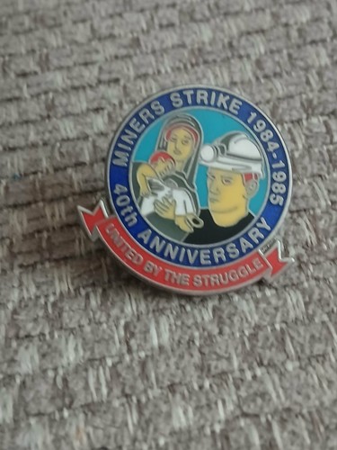 Miners strike badge coal - miners, badge,