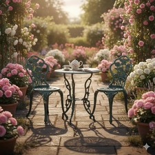 3PC Cast Aluminum Bistro Set