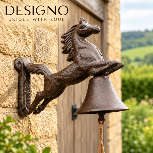 Cast iron horse door bell - horse,