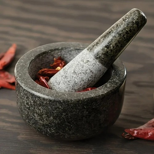 Mortar and pestle - and, pestle,