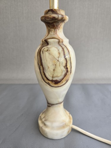 Vintage onyx marble table lamp - vintage,