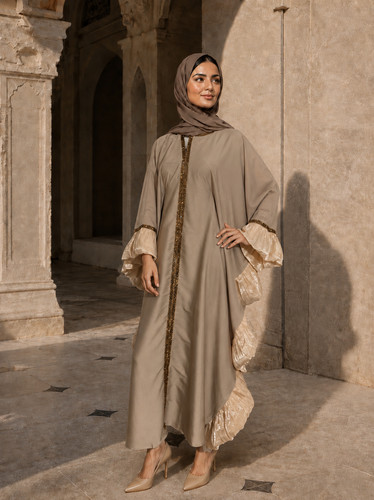 Elegant modest abaya with - abaya,