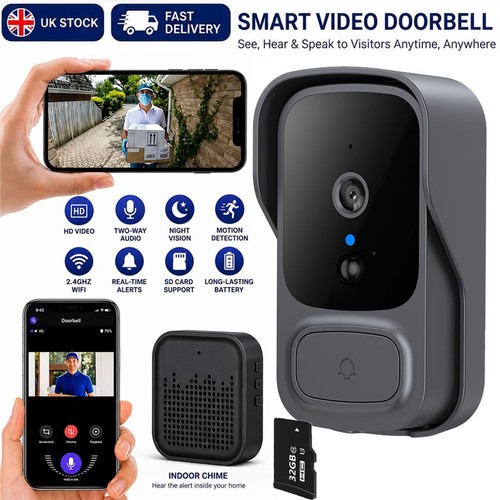 Wireless smart video doorbell - video,