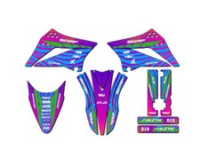 2010-2025 KLX 110 TIGRE Pink Senge Graphics Kit Compatible with Kawasaki