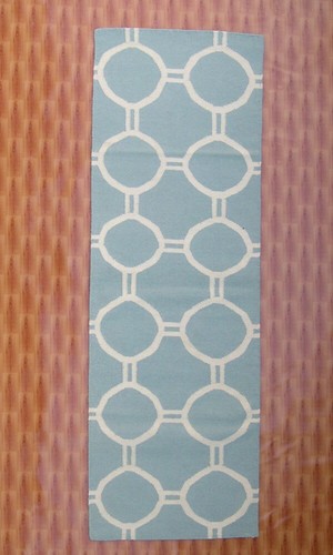 6x7 sky blue runner - 2.6x7.6,