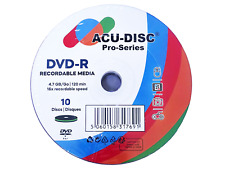 10 Pack ACU-DISC Pro-Series Blank Recordable DVD-R 16x 4.7GB 120 Min Discs