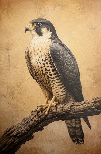 Bird peregrine falcon - peregrine,