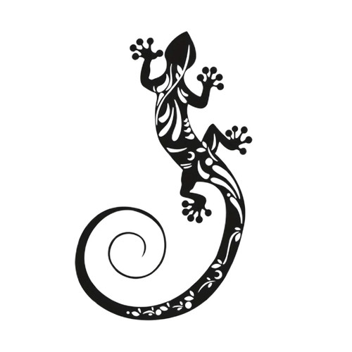 Metal gecko outdoor - metal,