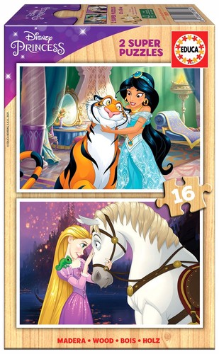 Educa 2x16 wooden puzzles - educa,