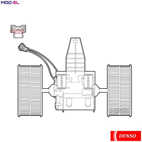 Interior blower dea05009 - dea05009, for