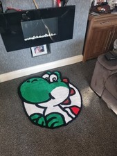Handmade Yoshi Tufted Rug Perfect For Games Room Nintendo Collectors