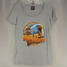 Harley Davidson Womens L Gray