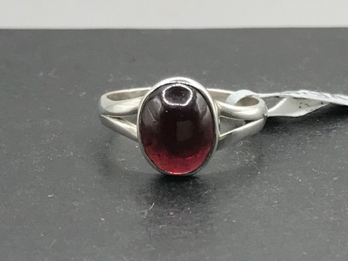 Garnet ring solid sterling - garnet,