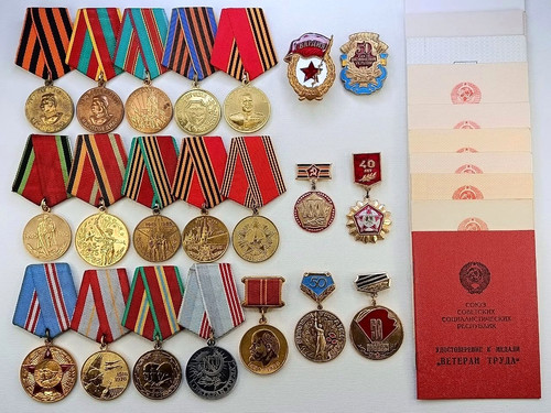 Soviet russian set medals - set, 21