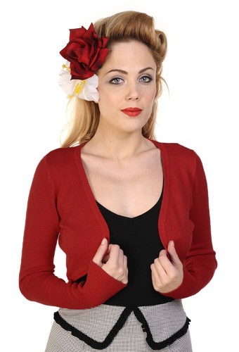Burgundy rockabilly vintage - burgundy,